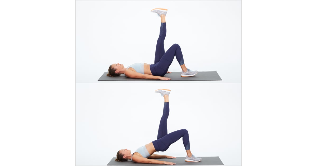 SingleLeg Bridge FullBody Workout With Weights POPSUGAR Fitness