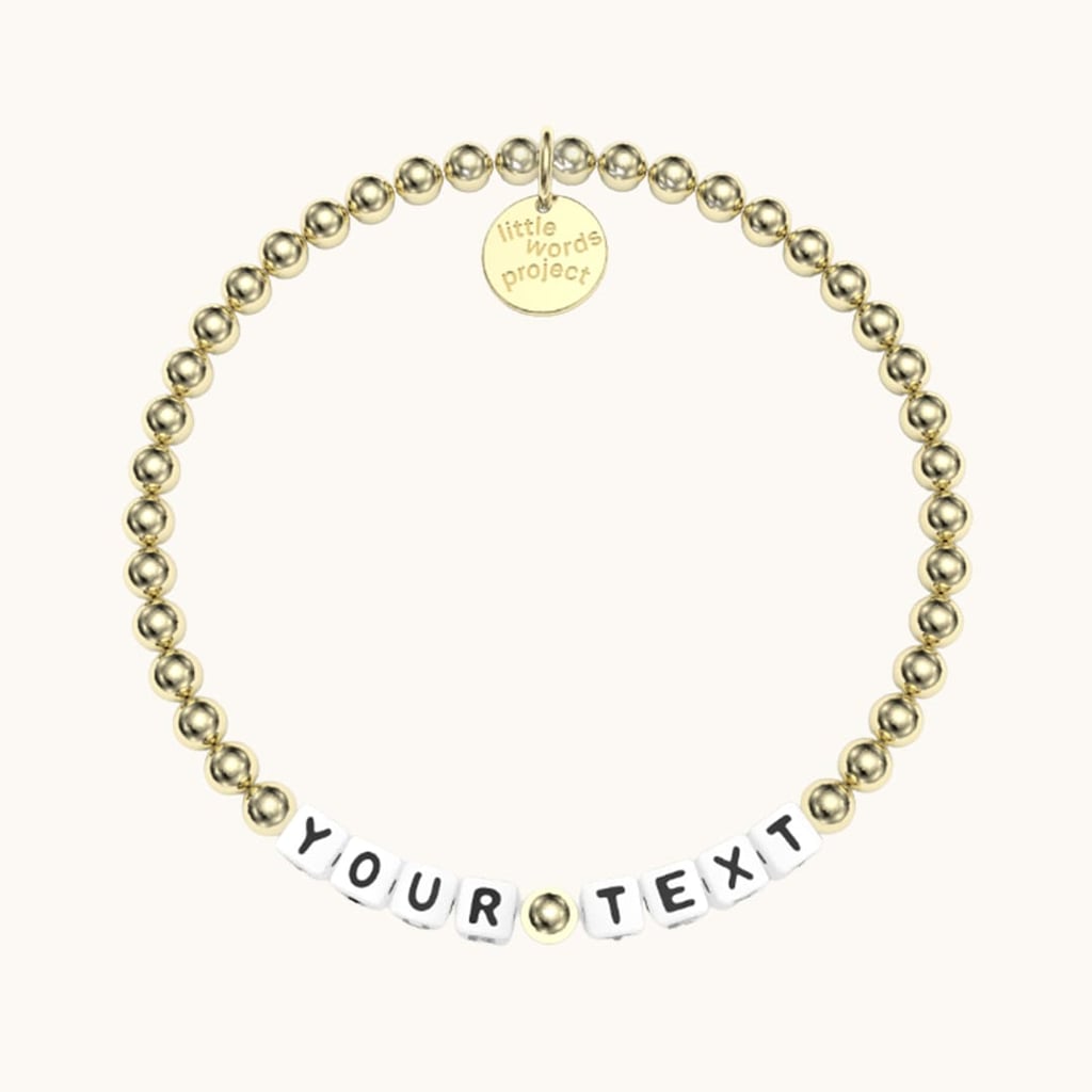 Little Words Project Custom Gold Plated Bracelet