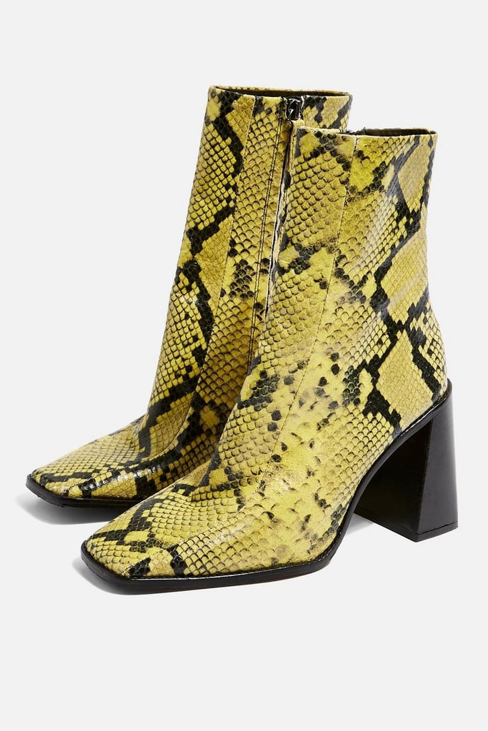 Kendall Jenner's Yellow Snakeskin Boots 