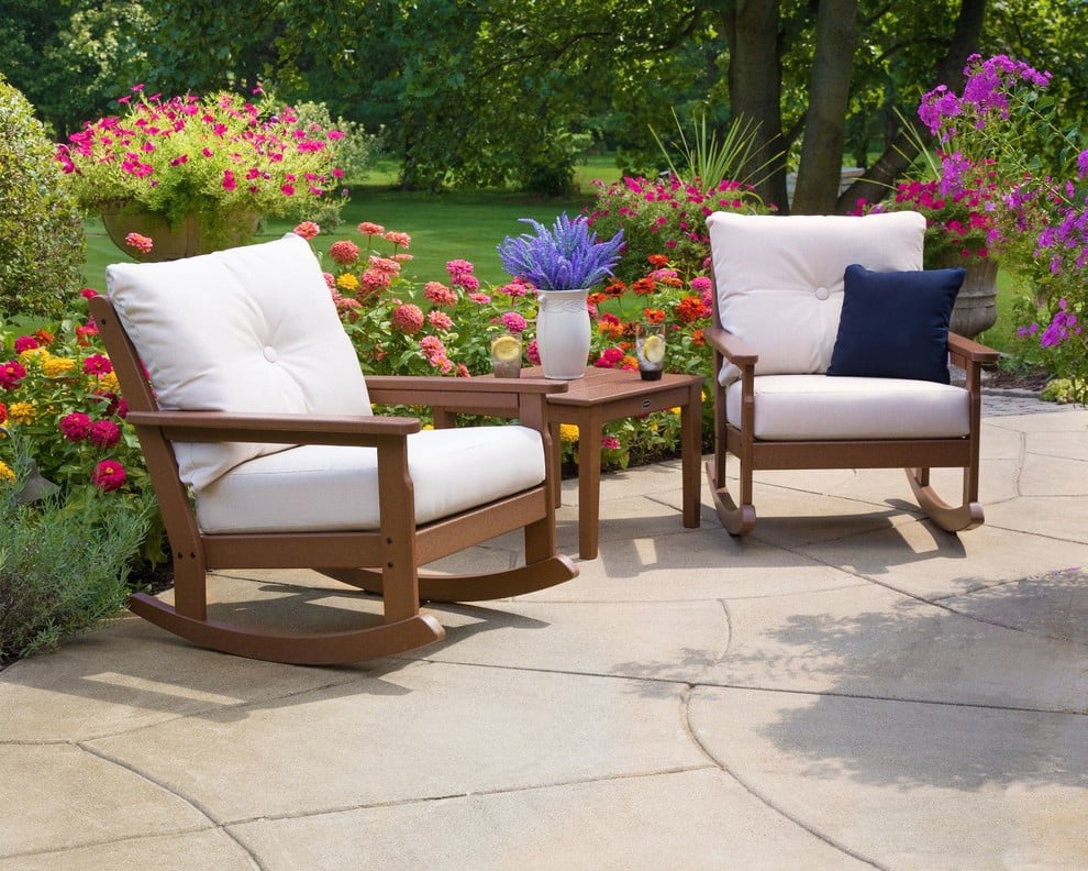 Polywood Vineyard 3-Piece Deep Seating Rocker Set