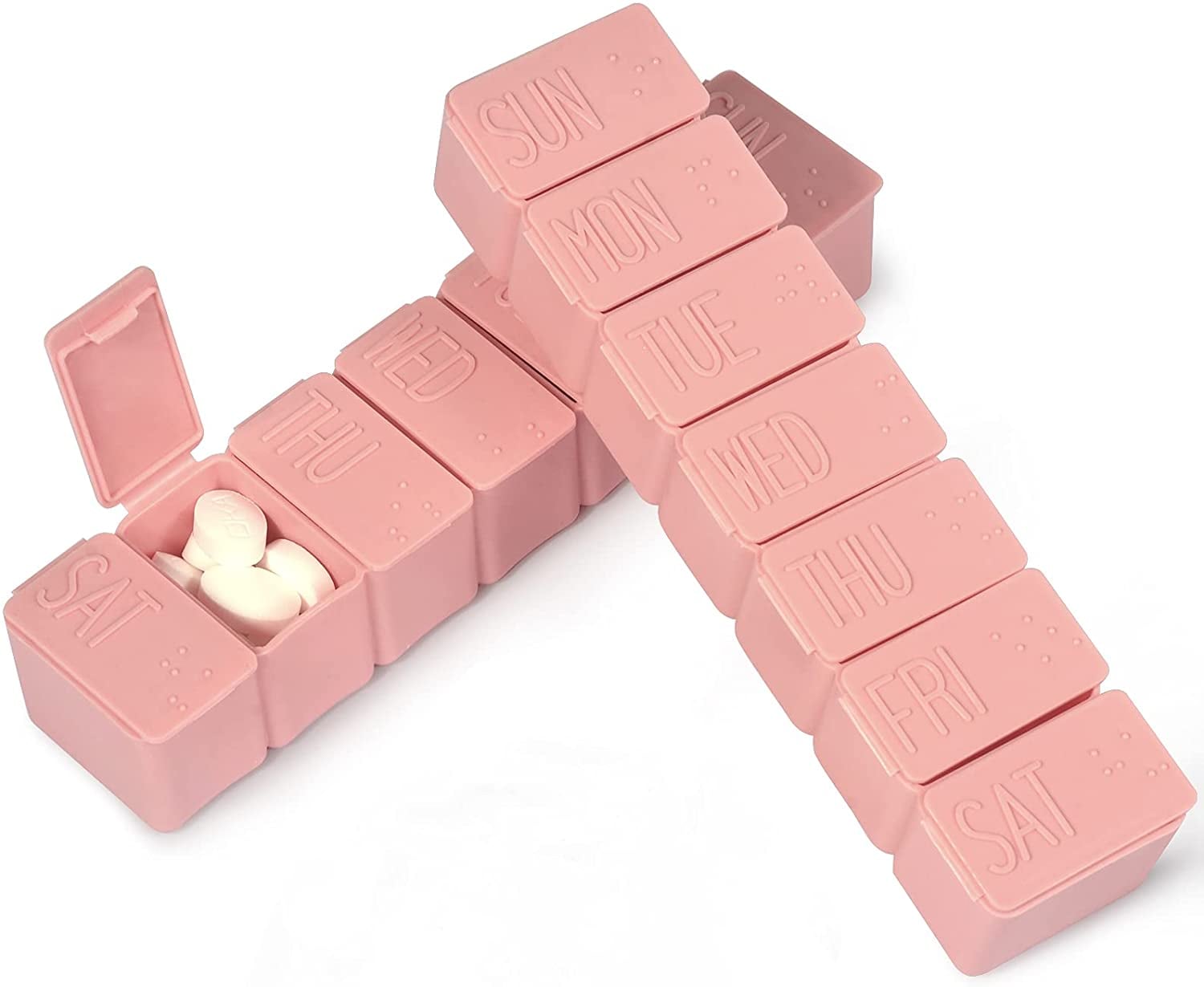 7 Day Pill Organizer 'cutie Baby Face' Cute Pill Box, Medicine