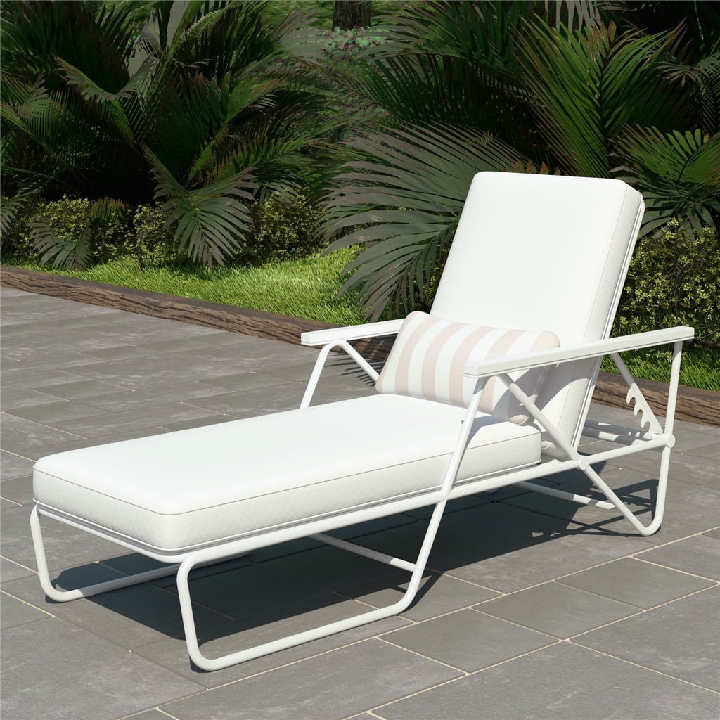 Connie Outdoor Reclining Chaise Lounge With Cushion