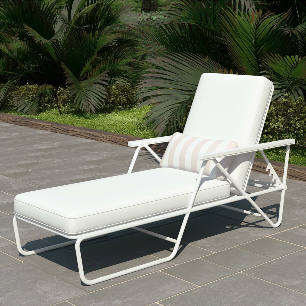 Connie Outdoor Reclining Chaise Lounge with Cushion