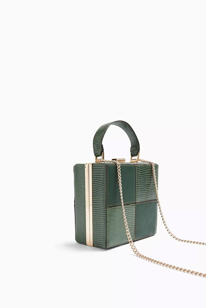 Topshop Gia Green Boxy Grab Bag