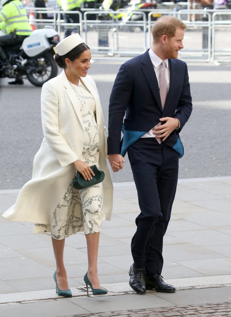 Meghan Markle Green Heels at Commonwealth Service