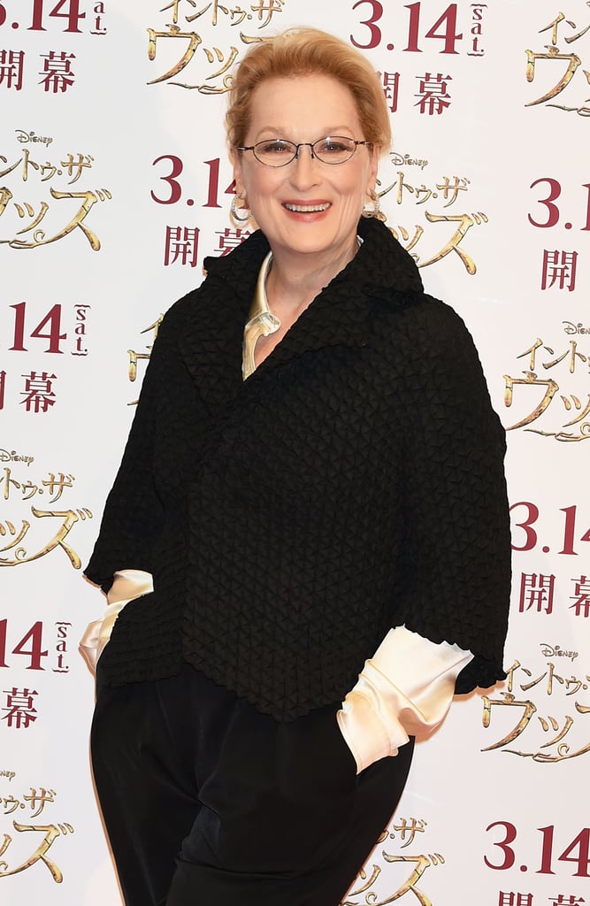Meryl Streep popped up in Tokyo for an Into the Woods photo call on Thursday.