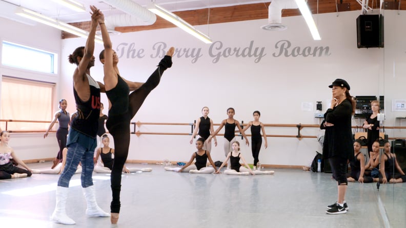 Debbie Allen with dancer, Kylie Jfferson in Dance Dreams: Hot Chocolate Nutcracker. c. Courtesy of Netflix/2020