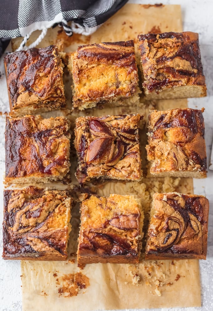 Peanut Butter and Jelly Cake Bars