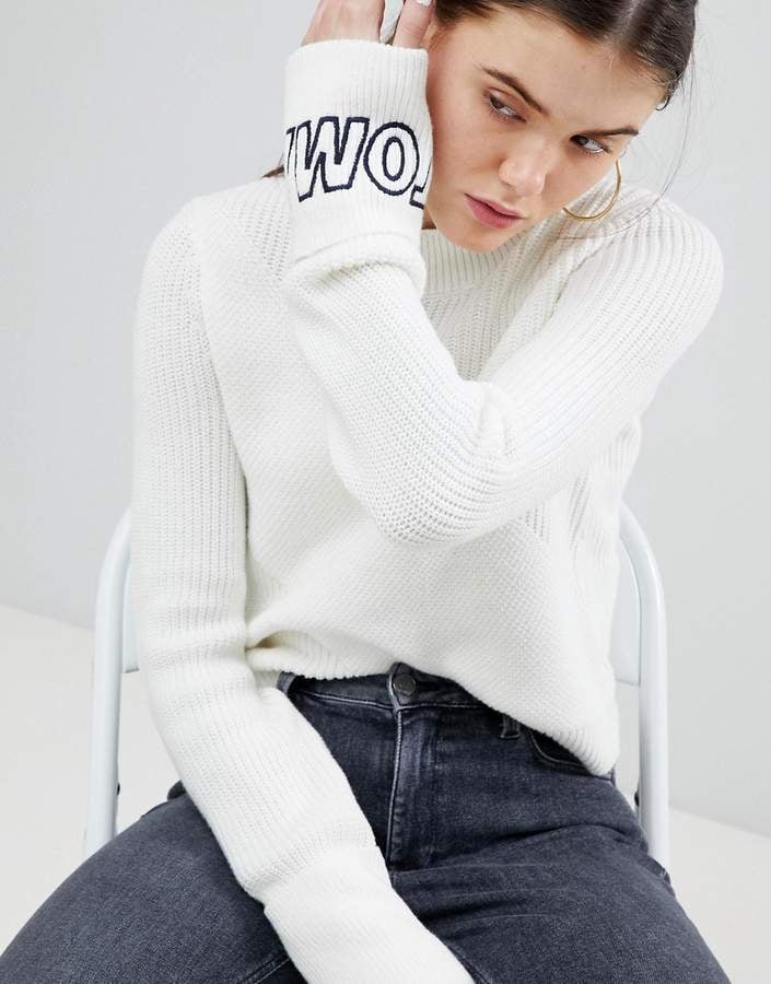 Tommy Jeans Knit Sweater With Logo Sleeve