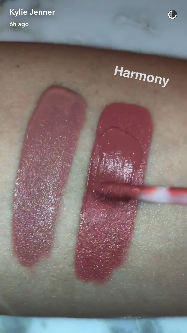 Swatch of Kylie's Velvet Lip Kit in Harmony