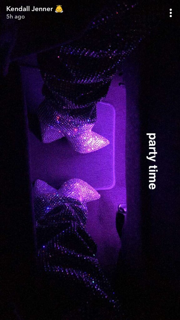 Kendall Jenner Saint Laurent Boots on Her Birthday 2017