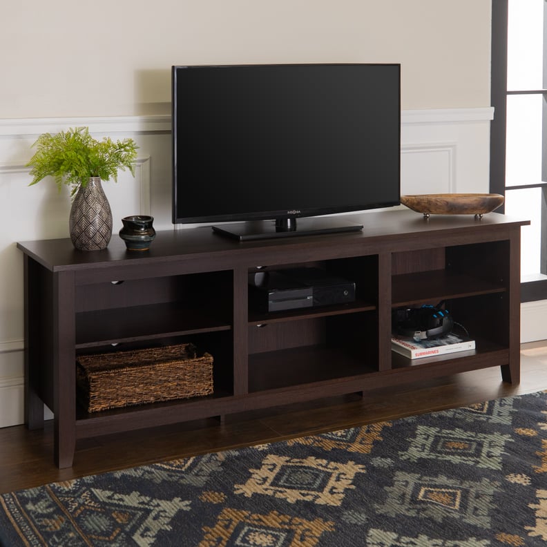 Woven Paths Open Storage TV Stand