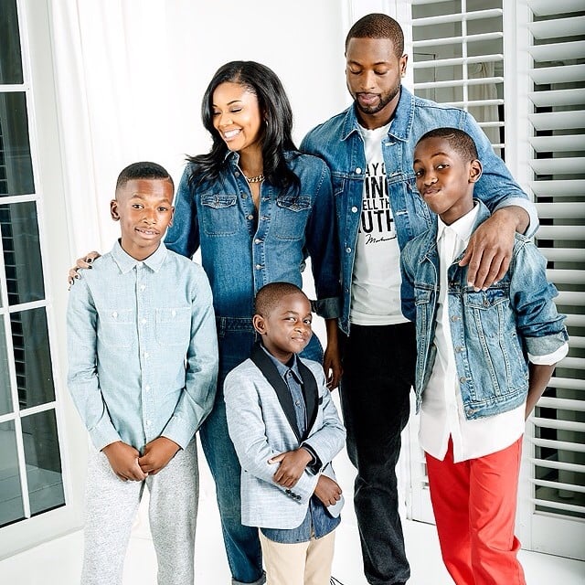 Image result for gabrielle union and dwyane wade kids