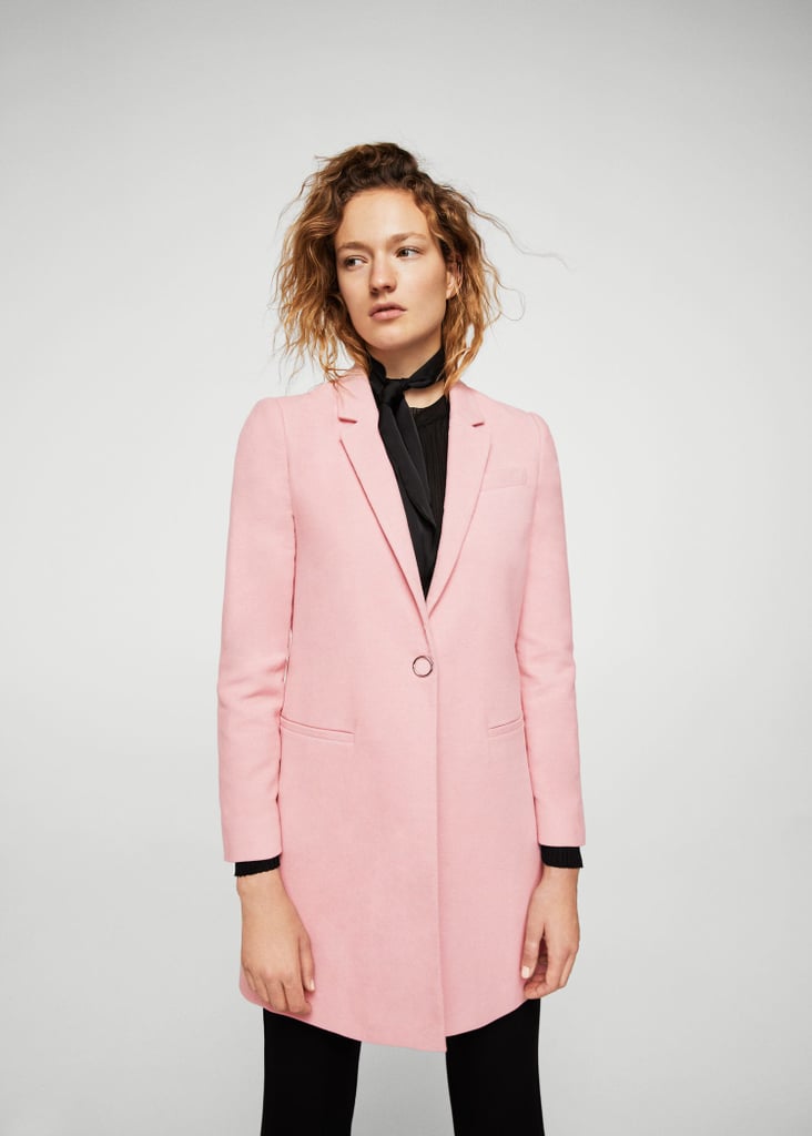 Mango Lapels Structured Coat | Best Pink Coats | POPSUGAR Fashion Photo 2