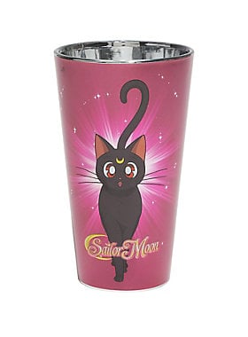 Luna and Artemis Pink Foil Pint Glass