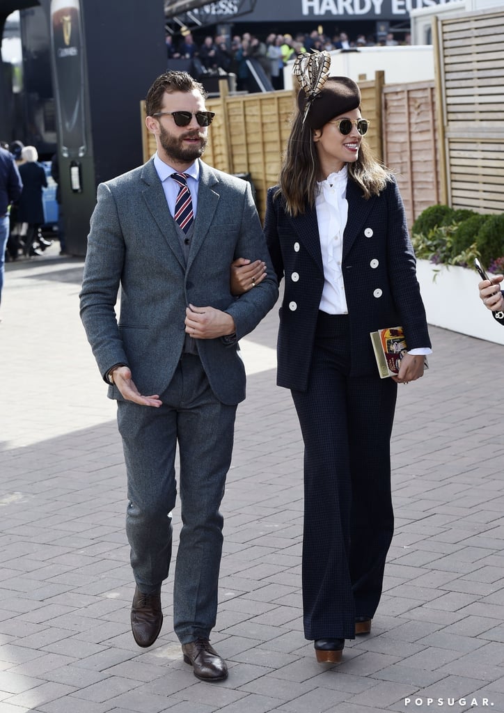 Jamie Dornan and His Wife at the Cheltenham Festival 2018
