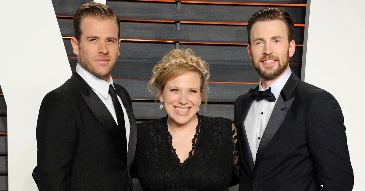 Chris Evans and His Sister at the Oscars 2016 | POPSUGAR ...