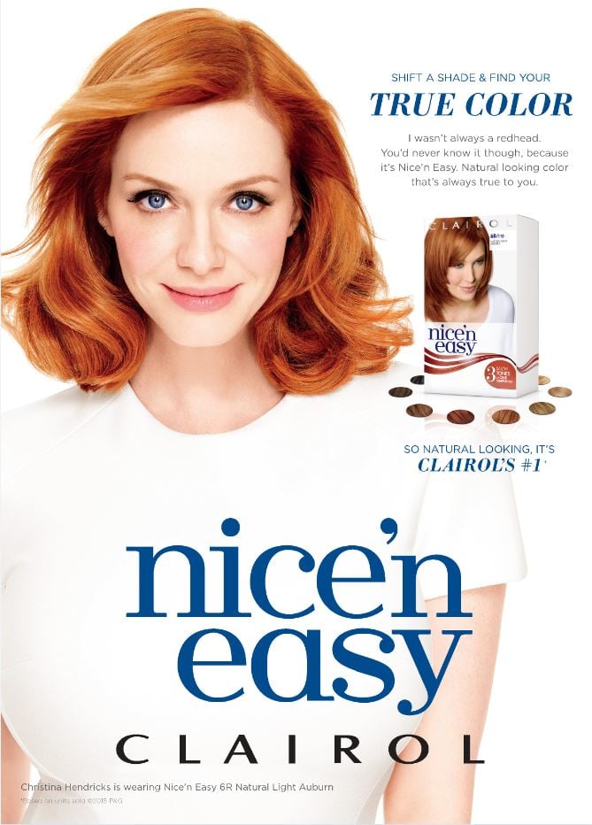 Christina Hendricks For Clairol Nice 'n Easy