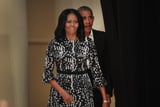 Once You See Michelle Obama's Dress, It'll Be Hard to Focus on Anything Else