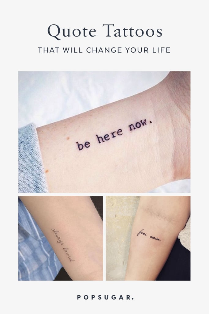 beautiful quote tattoos for girls