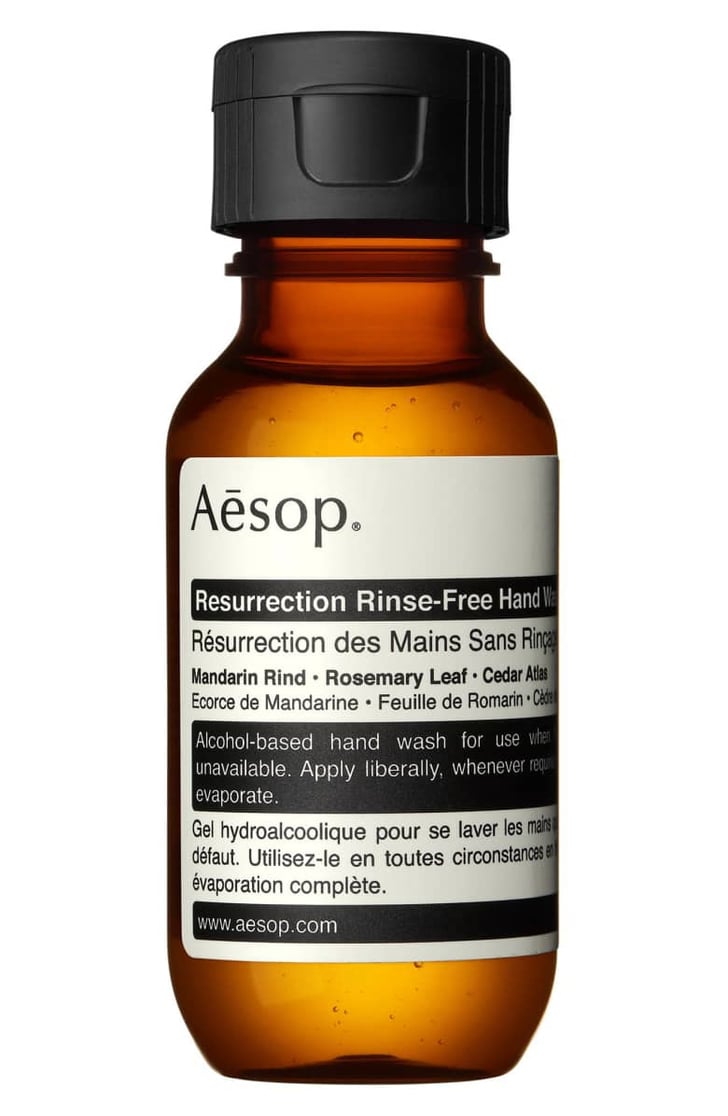 Aesop Resurrection RinseFree Hand Wash Hand Sanitizers That Smell