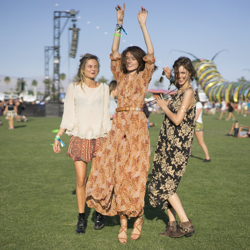 Billowy tops and long, flowing dresses made for a picture-perfect moment on the festival grounds.