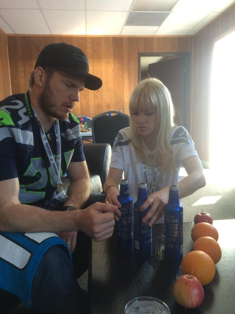 Anna: "My sweet husband trying to explain strategy."