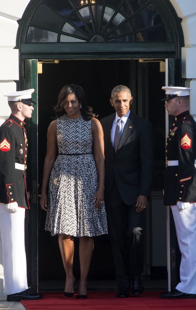Michelle Obama's Pleated Dress | October 2016