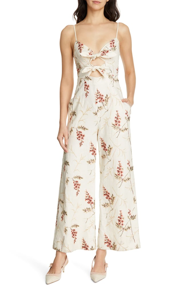 Rebecca Taylor Embroidered Linen Jumpsuit | Nordstrom Half Yearly Sale ...