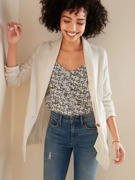 Old Navy Linen Blend Blazer 20 Lightweight Old Navy Jackets You