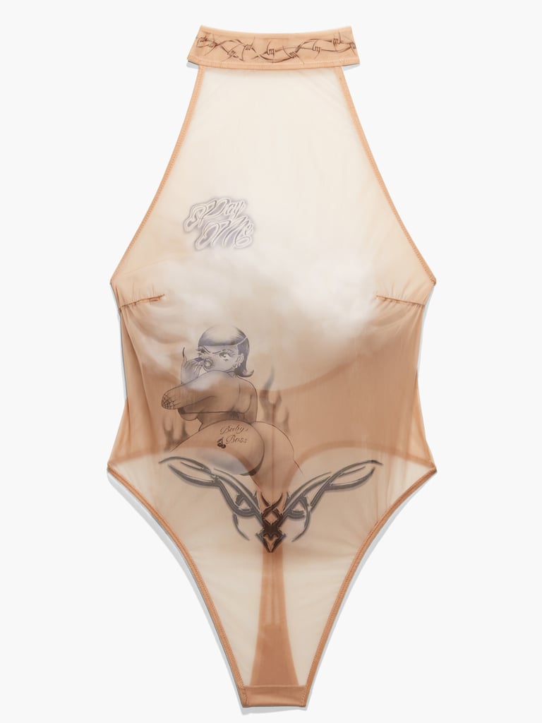 Tattooed Tricot Thong Teddy