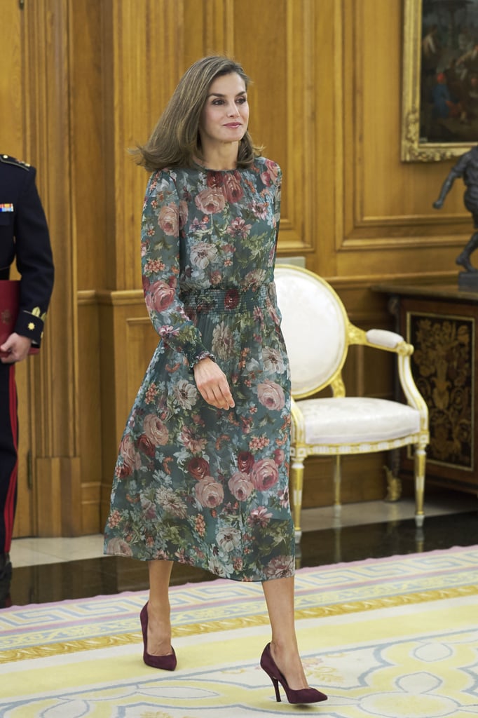 Queen Letizia Floral Zara Dress