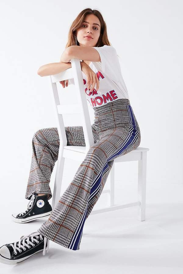 Urban Outfitters Side Striped Plaid Pant