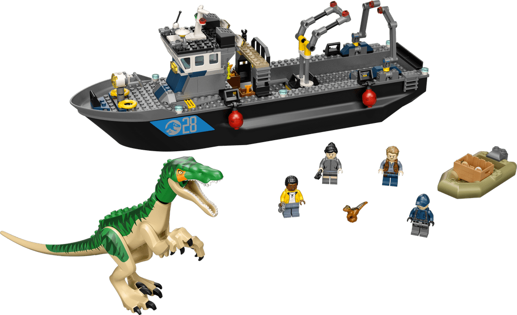 Lego Jurassic World Baryonyx Dinosaur Boat Escape Set