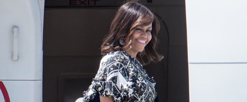 Michelle Obama's Floral Dress in Spain July 2016