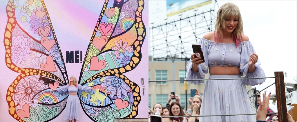 Taylor Swift's Butterfly Crop Top and Skirt April 2019