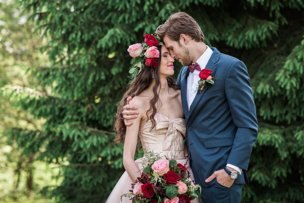 Woodsy Pink Bohemian Wedding