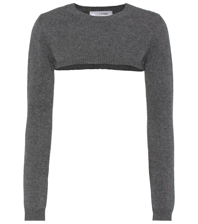 Valentino Cropped Cashmere Sweater