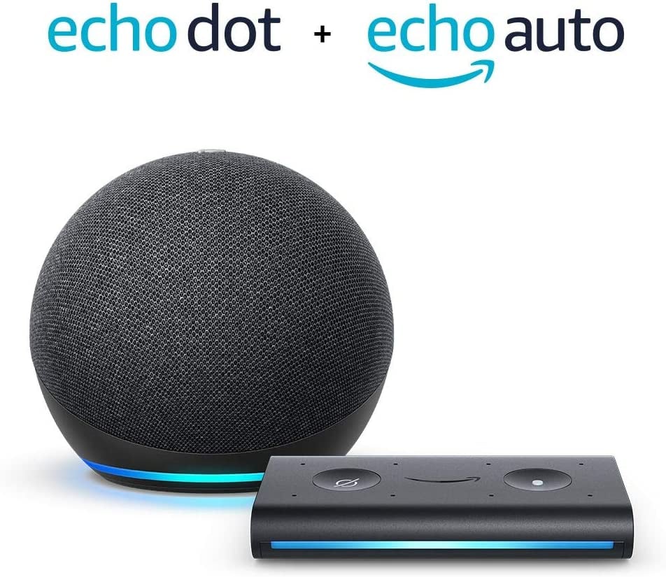 Echo Dot (4th Gen) and Echo Auto Bundle