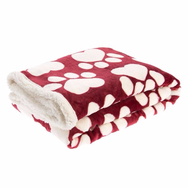 Pet Holiday Heart Paw Pet Throw Blanket (30) PetSmart will donate 10