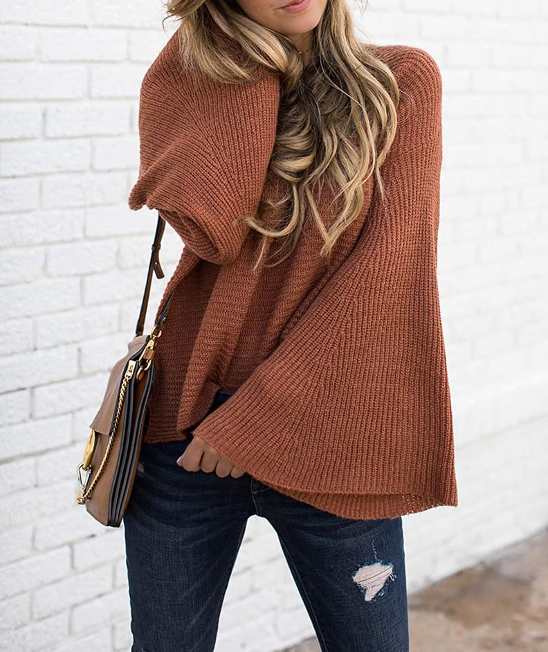 Hzsonne Bell-Sleeve Sweater