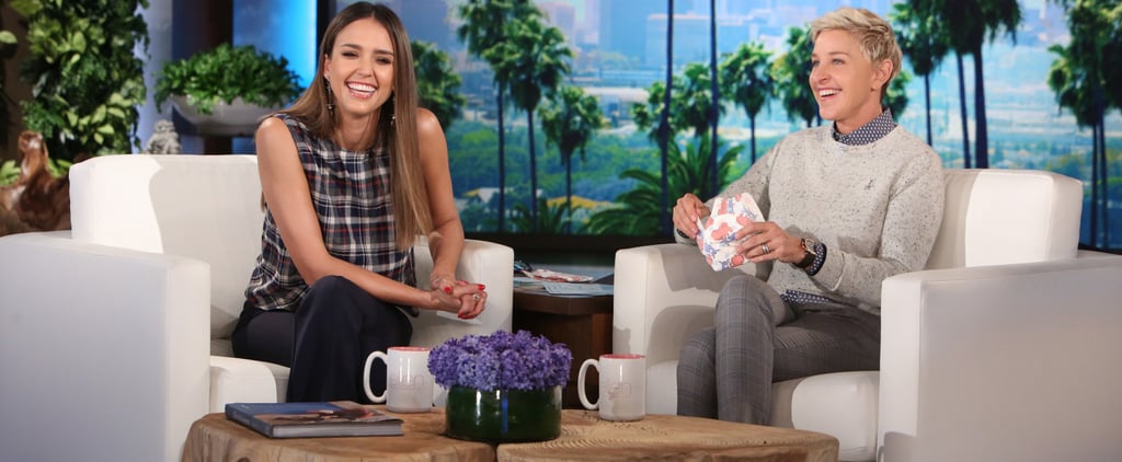 Jessica Alba on the Ellen Show November 2016