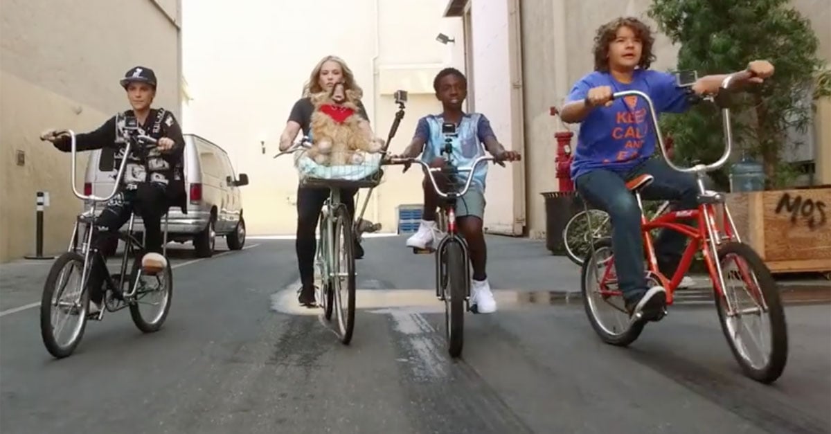 Stranger Things Biking on the Chelsea Handler Show 2016 | PS Entertainment