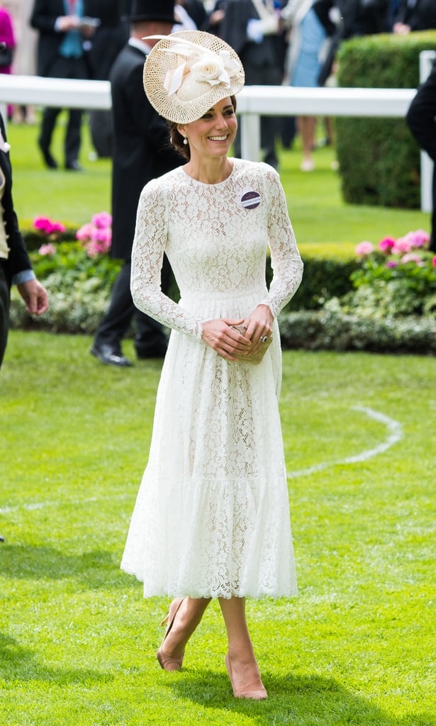 Kate Middleton in a White Dress 2016
