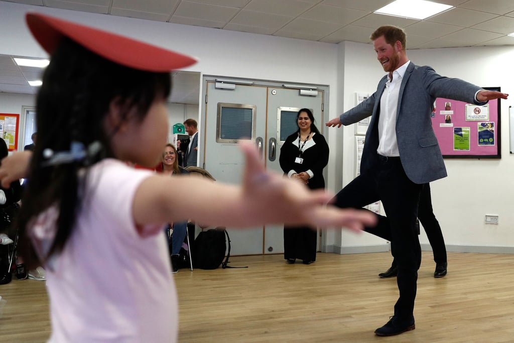 Prince Harry Visits Ballet Class South Ealing April 2019