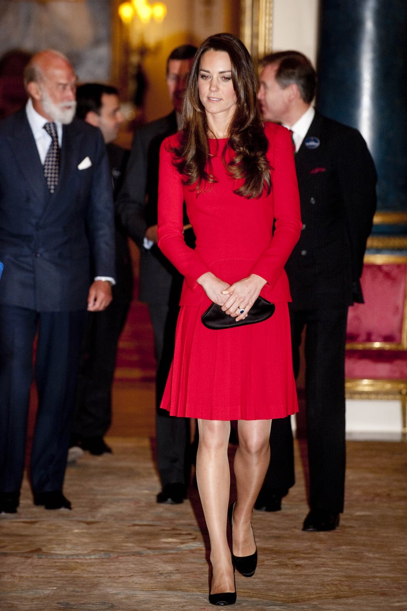 Kate Middleton in a Red Dress