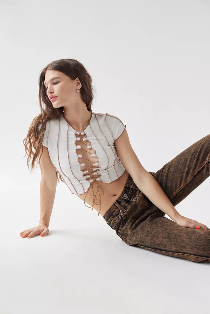 An Open Top: BaeVely Lace-Up Top