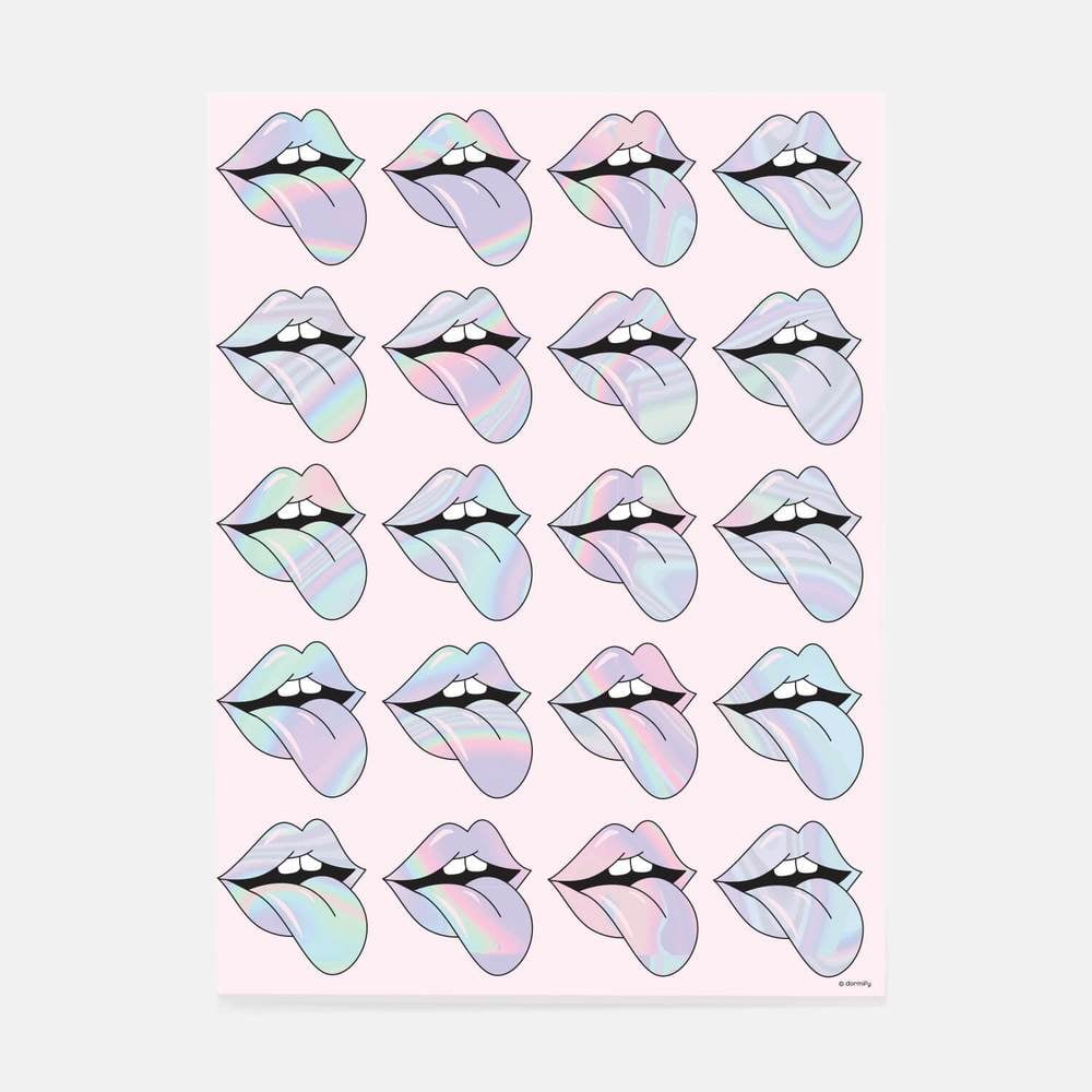 Tongues Out Print Cute Dorm Room Posters Popsugar Home