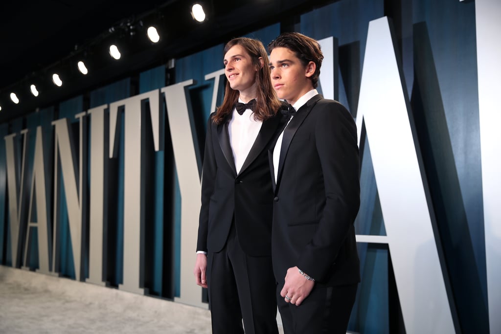 Dylan and Paris Brosnan at the Vanity Fair Oscars Afterparty