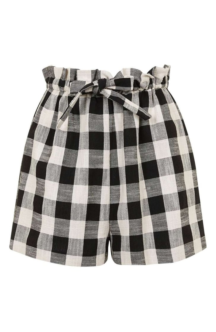 Topshop Gingham Paperbag Shorts ($58) | Shorts That Aren't Cutoffs ...